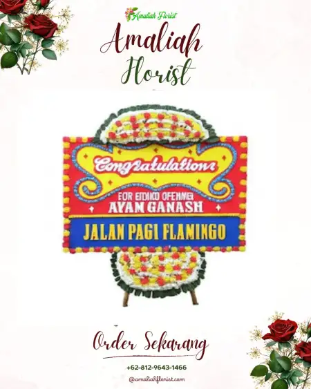 Sewa Papan Bunga Haur Gading